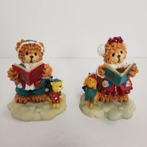 The Bearsley Family Collection Jeremiah & Penelope 'Christmas Carol' 1995 Anco
